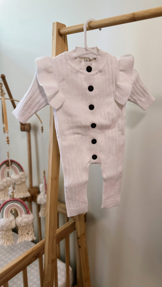 Frill Romper - Marshmallow