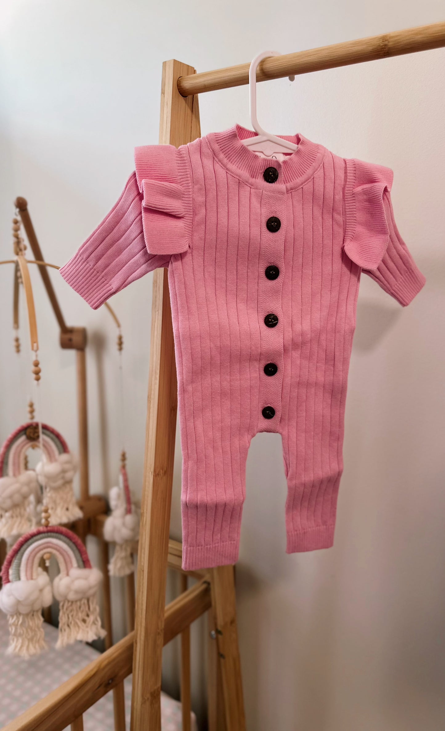 Frill Romper - Pink Orchid