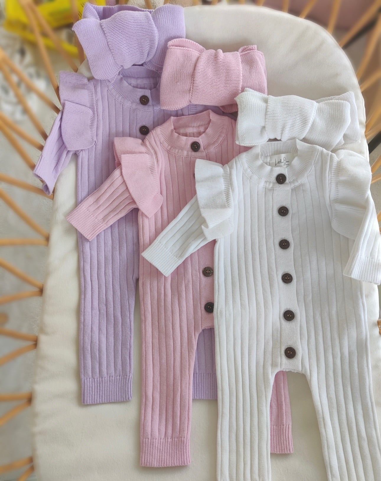 Frill Romper - Lavender